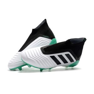 Kopačky Pánské Adidas Predator 18+ FG – Bílá Zelená Černá